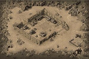 超高清沙漠基地地图